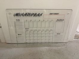 Monatsplan Plexiglas