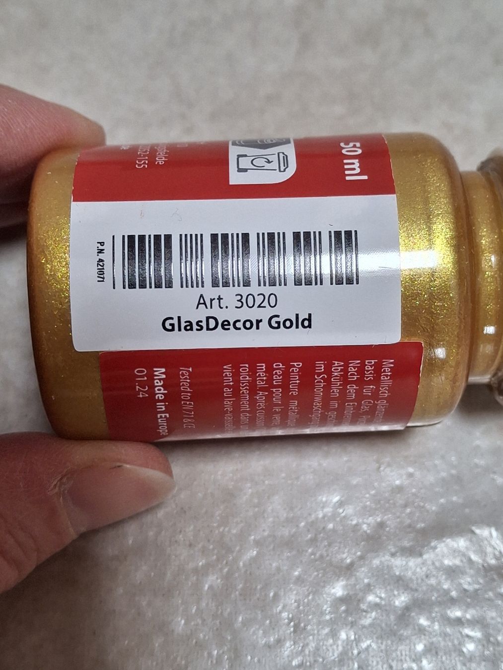 Gonis Bastelsets: Gonis Glas Decor, 2 Stück Gold und Beere – Neu (gemäss Beschreibung) aus Wilderswil von janabe 1