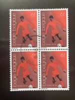 Belgien 1981 4er-Block 100 Jahre Fussball gestempelt