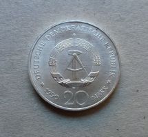DDR ++ 20 Mark 1989 Silber