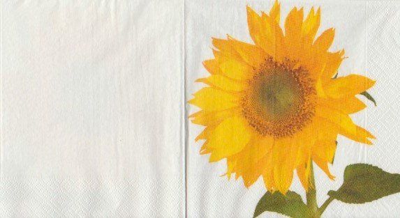Servietten: 2 Servietten  Sonnenblumen – Neu (gemäss Beschreibung) aus Basel von Happybaer 1