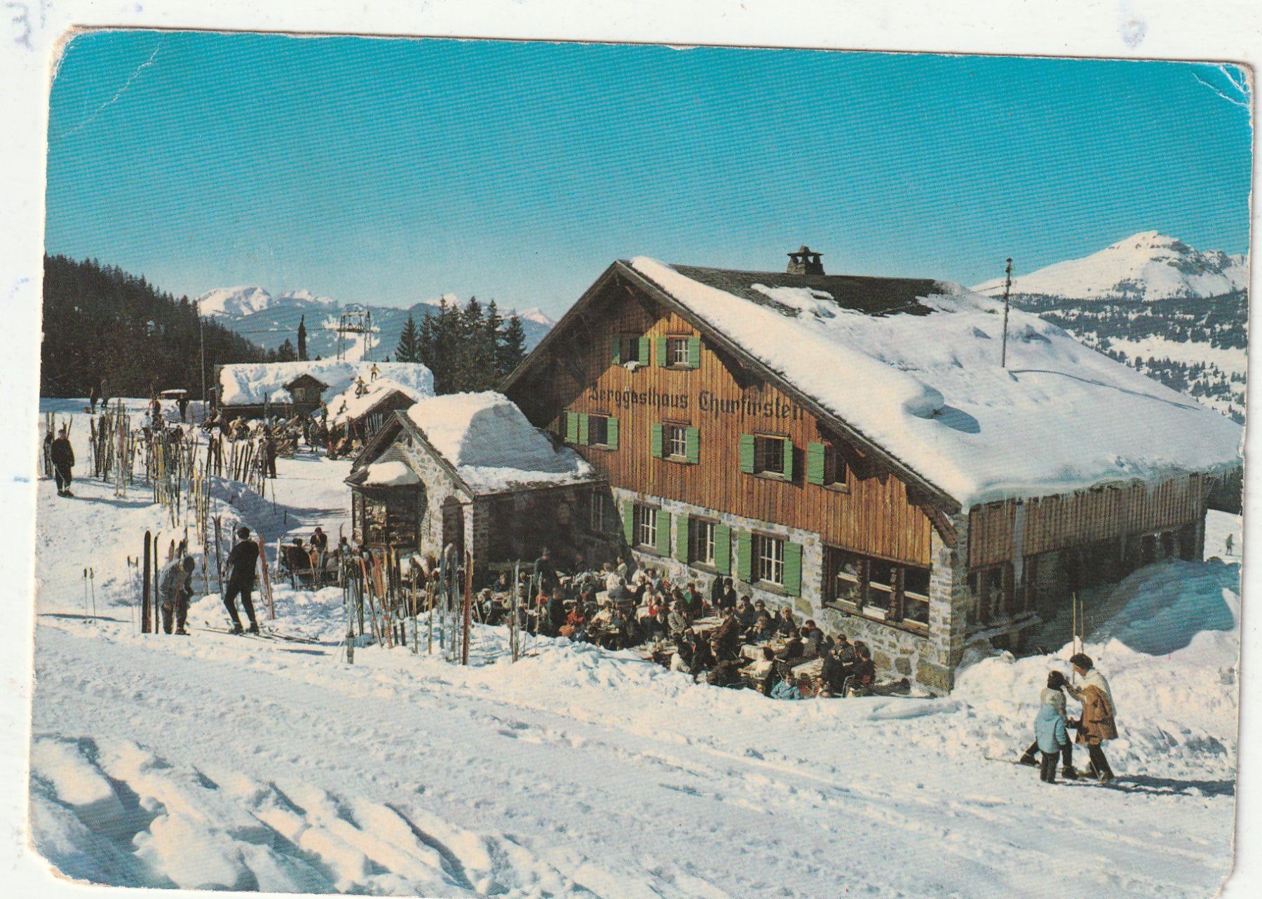 Cartoline postali: 4 Karten Berhäuser - Skinetrieb – Usato da Lumbrein venduto da made02