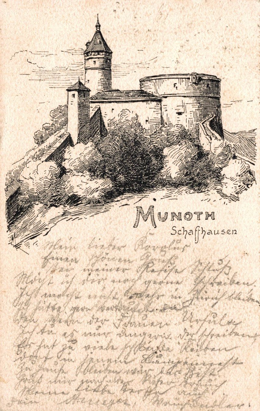 Cartoline postali: Munot Schaffhausen – Usato da Bronschhofen venduto da Astore