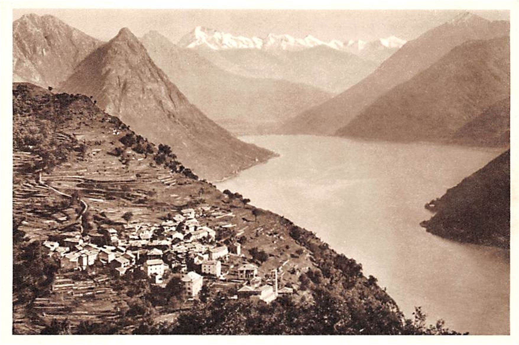 Ansichtskarten: Brè e Monti della Valsolda – Gebraucht aus Ottikon b.Kemptth. von Neptun1974