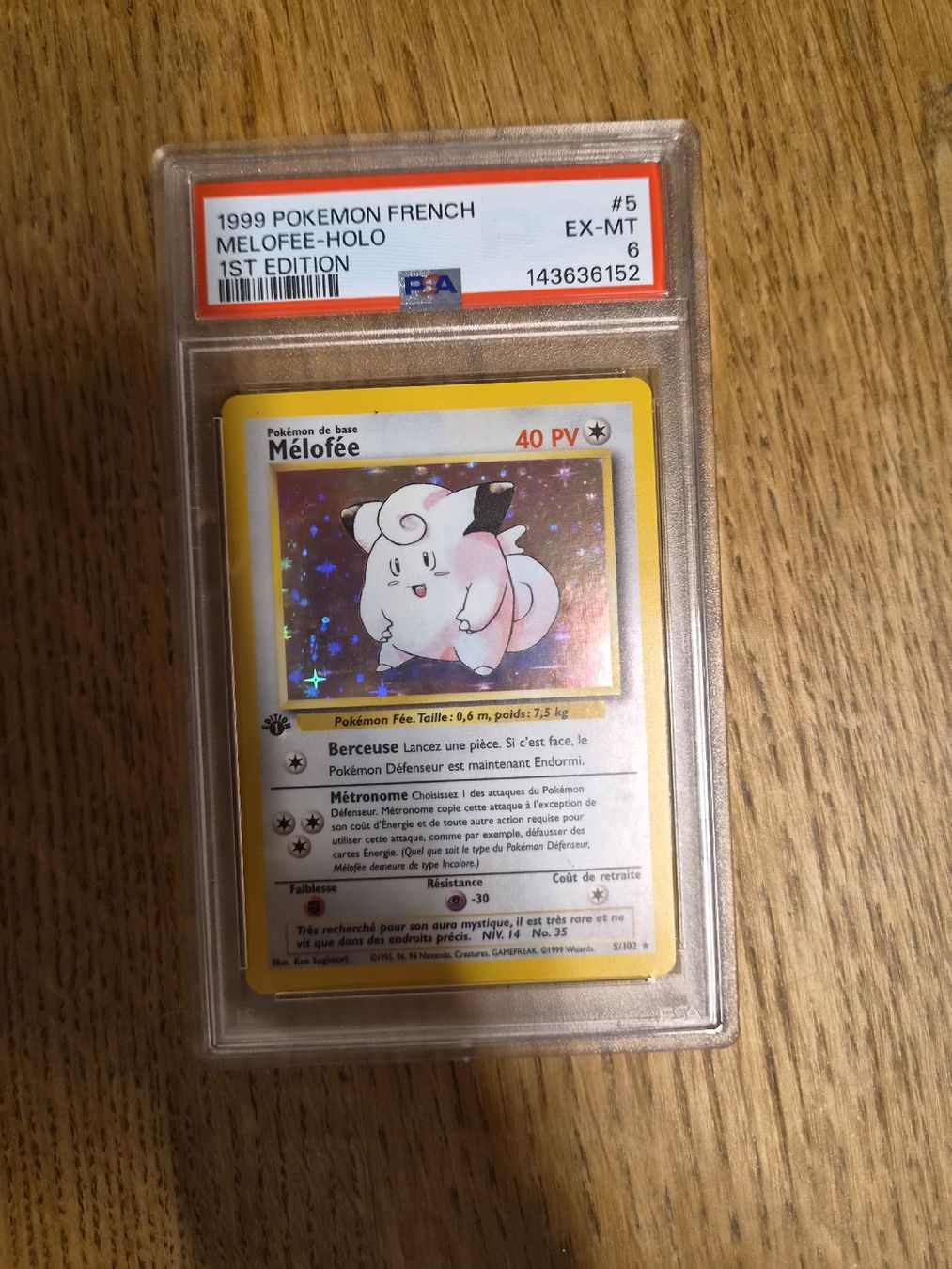 Pokémon Carte collezionabili: Pokemon Base Set 1.edition PSA 6 Piepi FR – Usato da Gwatt (Thun) venduto da Blacktriangle