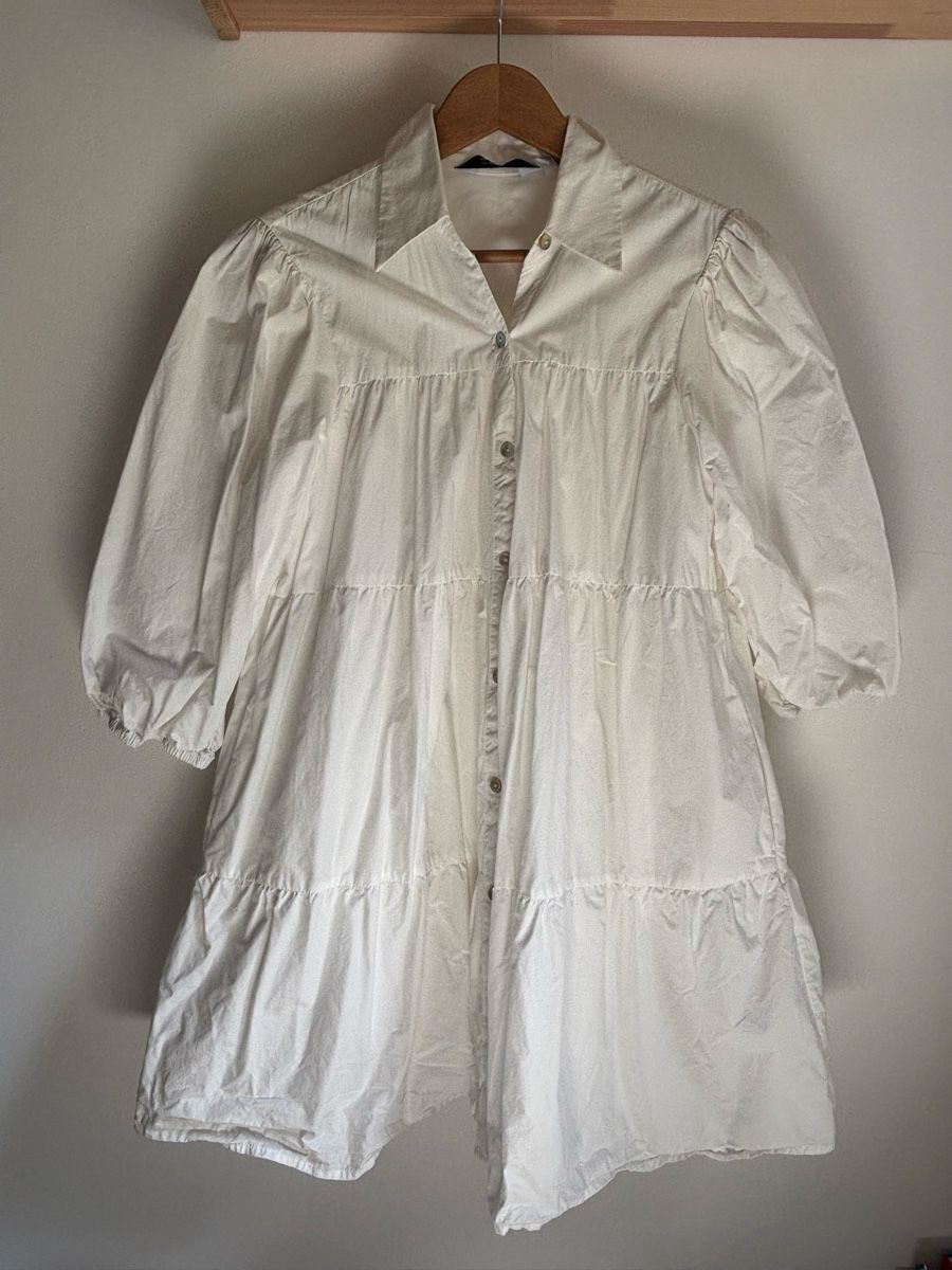 Other Stories Vestiti: Oversized white buttoned dress S – Nuovo (secondo la descrizione) da Villard-sur-Chamby venduto da kamila_1024