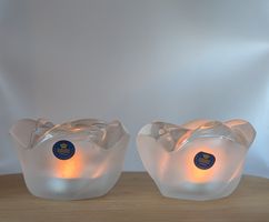 Royal Copenhagen 2 Glas Kerzenhalter matt