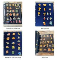 260 Pins Sammlung – Schweizer Kultmarken & komplette Serien