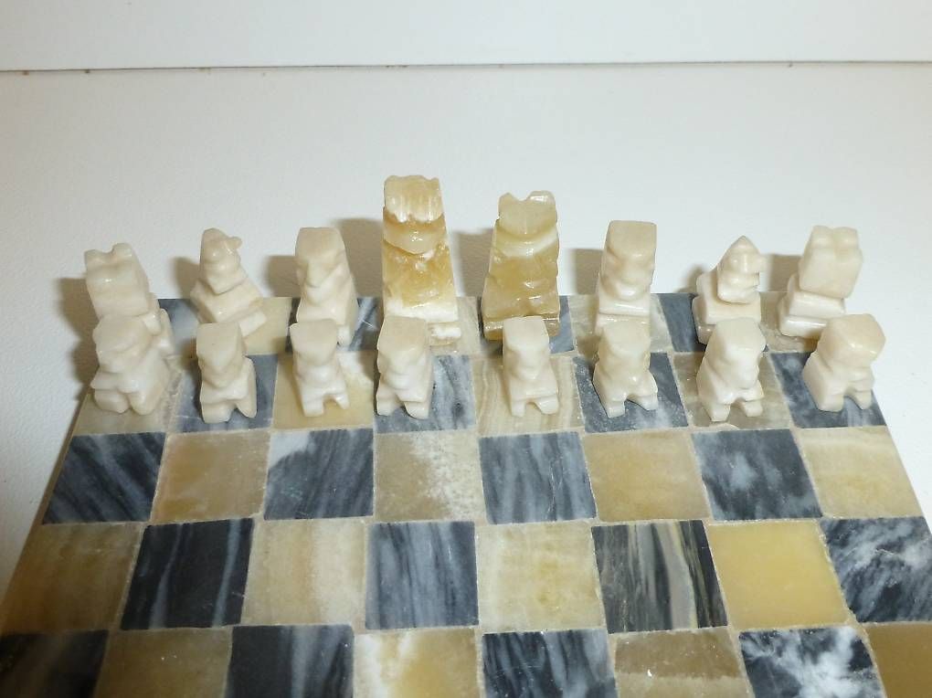 Alle Dekorationen: Schach Miniatur Marmor Mexico Schachspiel – Neu (gemäss Beschreibung) aus Reinach BL von Spider63 1
