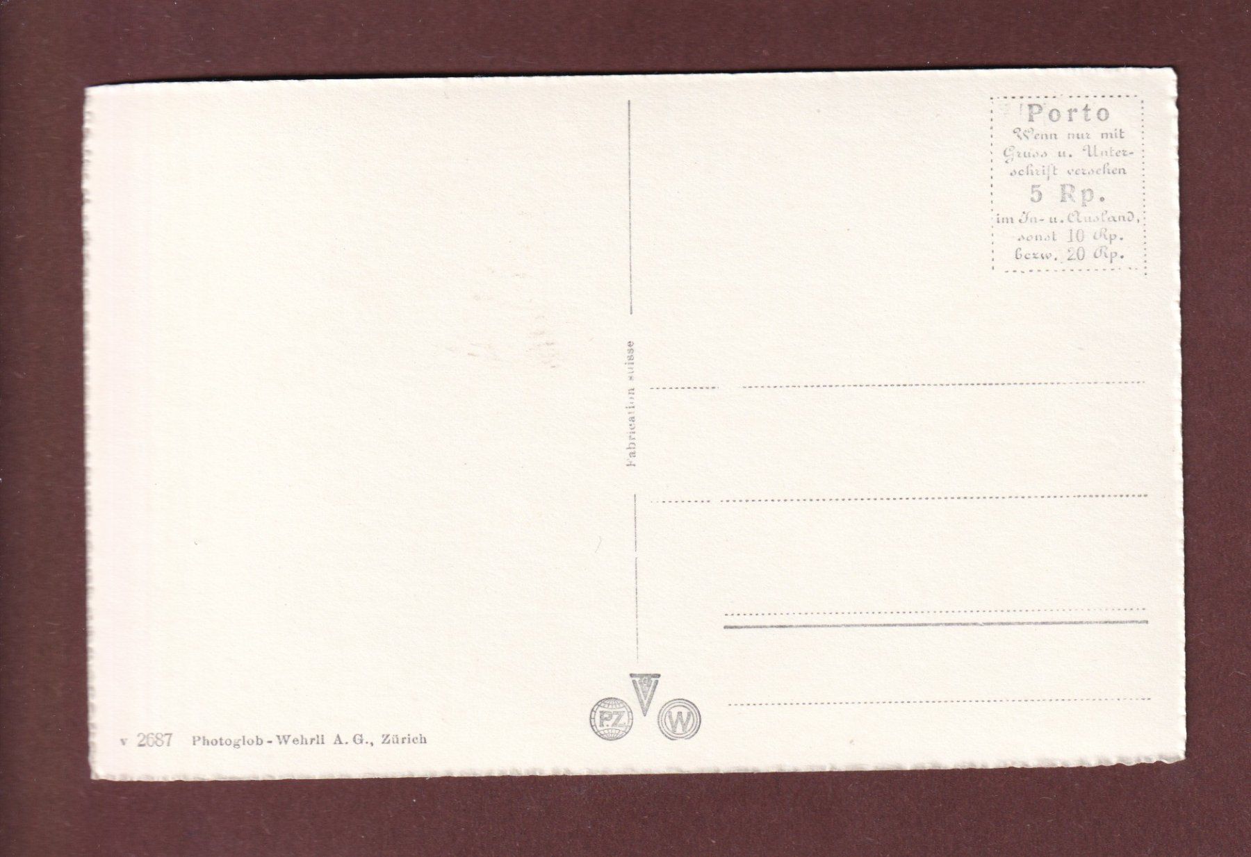 Cartes postales: ZÜRICH – D'occasion à Pully par nicecards-shop 1