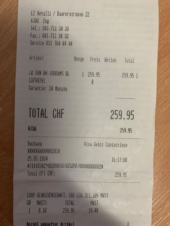 Sony Kopfhörer: Inkl Versand / Garantie - Kopfhörer Sony WH-1000XM5 -wie Neu – Neu (gemäss Beschreibung) aus Zug von kat_kvw7 4