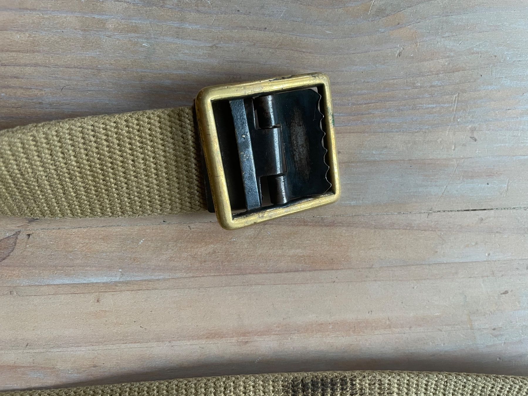 US Army Uniformi: Marines Original WW2 USMC Belt – Usato da Oberbütschel venduto da Woodie2005 1