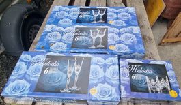 Set Kristalgläser aus Italien