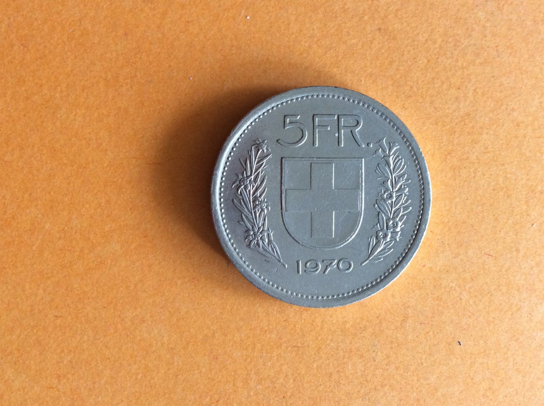 Tutti le monete: 5 francs  1970 – Usato da Genève venduto da pie_fh2d