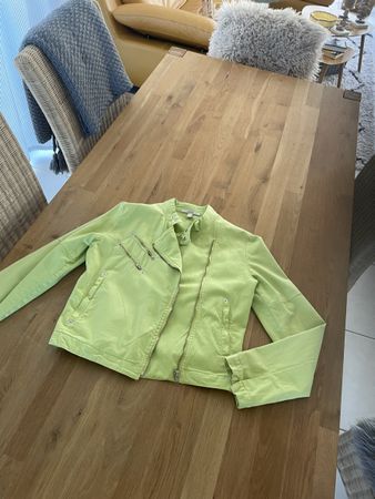 Damen Jacke Esprit hellgrün Biker Stil guter Zustand