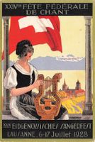 Lausanne VD Eidgenössisches Sängerfest 1928