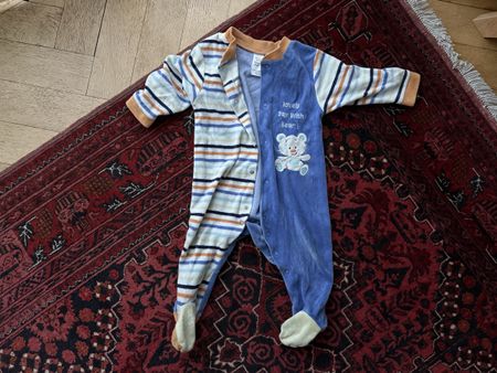 Warmer Baby Pyjama Velours Gr. 74