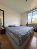 Doppelbett Boxspringbett grau gebrauchter Zustand