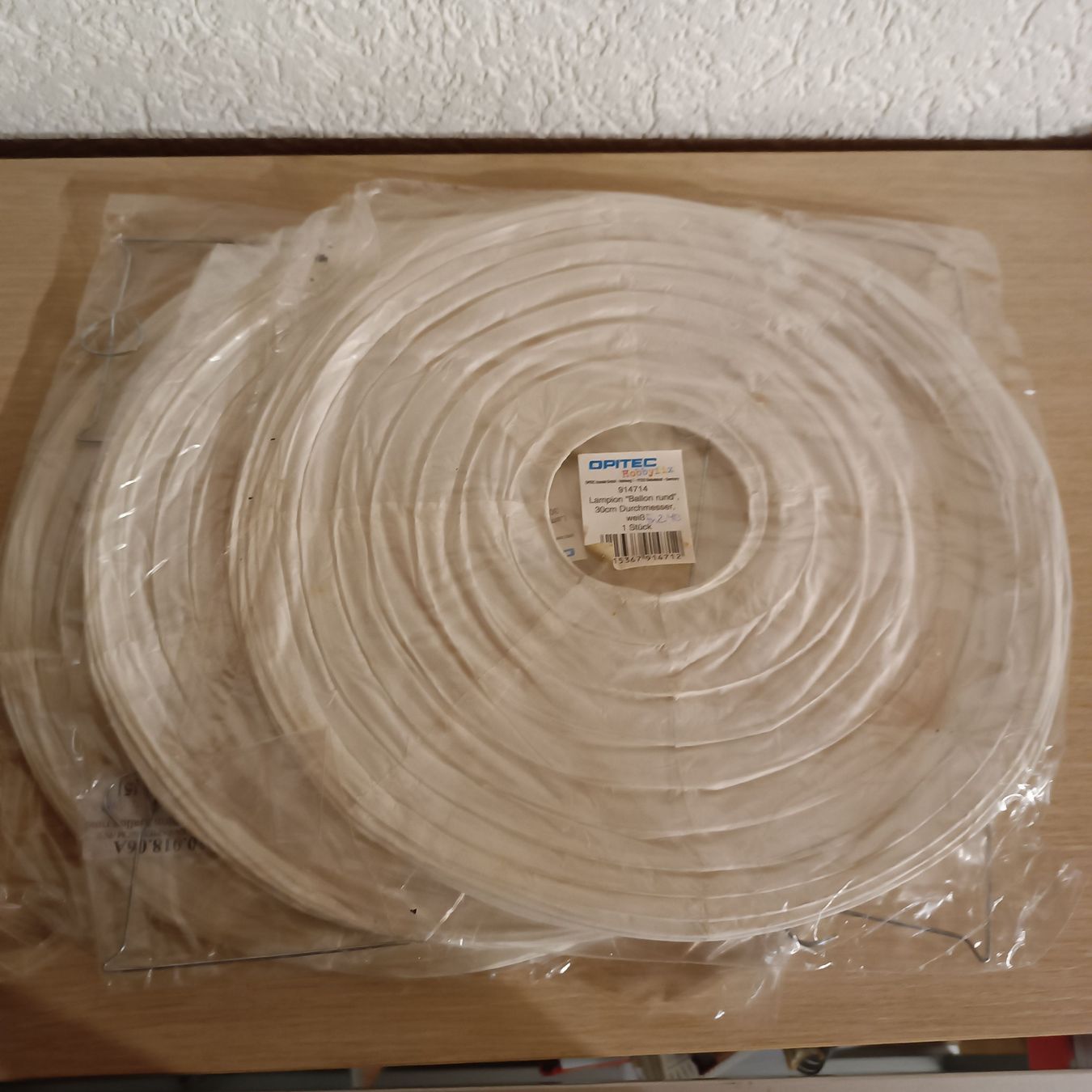 Lampen: Lanterne papier blanc 30cm neuf – Neu und originalverpackt aus Cornaux NE von Mimi983