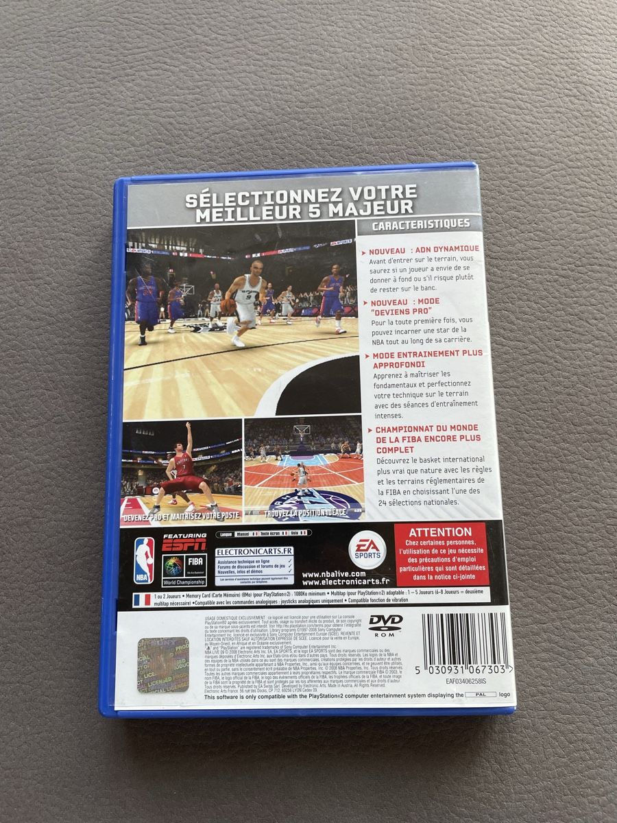 Jeux: NBA Live 09 - PS2 – D'occasion à Onnens VD par Slyce 1
