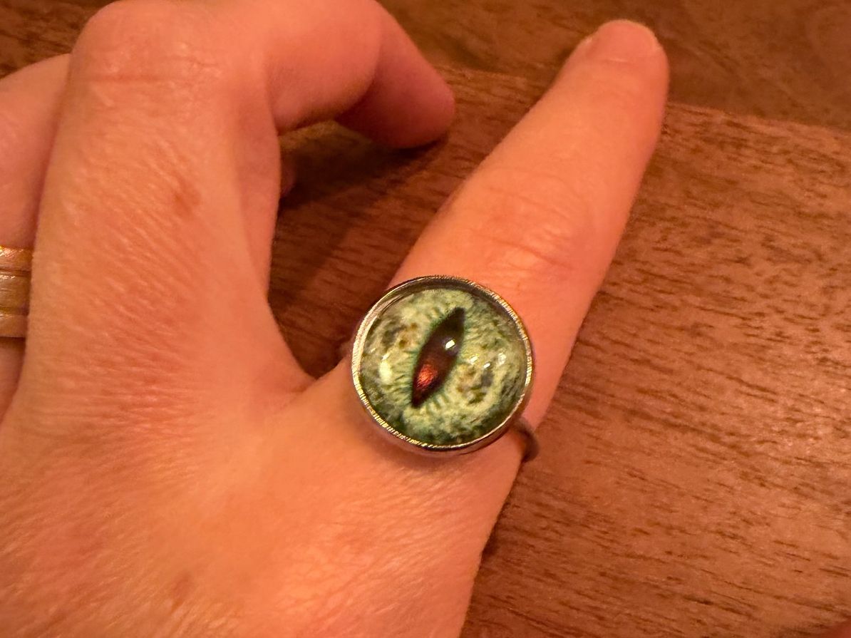 Anelli: Ring mit Katzenauge – Nuovo (secondo la descrizione) da Gams venduto da Mariawicca 4