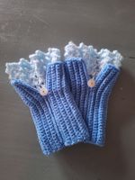 Handgestrickte Pulswärmer mit Knopf -  Accessoire 🧤