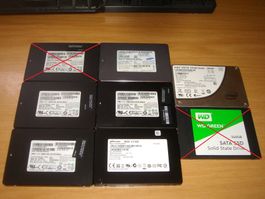 1 stück 240-256gb ssd. Getestet. Noch 6