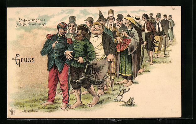 Cartoline postali: Litho Jude, Chinese und weitere Männer  – Usato da Berlin venduto da bartko-reher