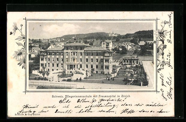 Cartes postales: Zürich, Schweiz. Pflegerinnenschule mit – D'occasion à Berlin par bartko-reher