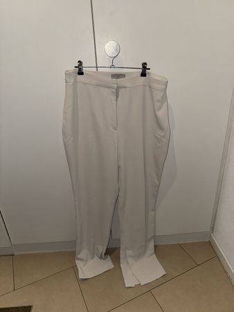 Pantalon H&M beige avec fentes, taille 44, bon etat