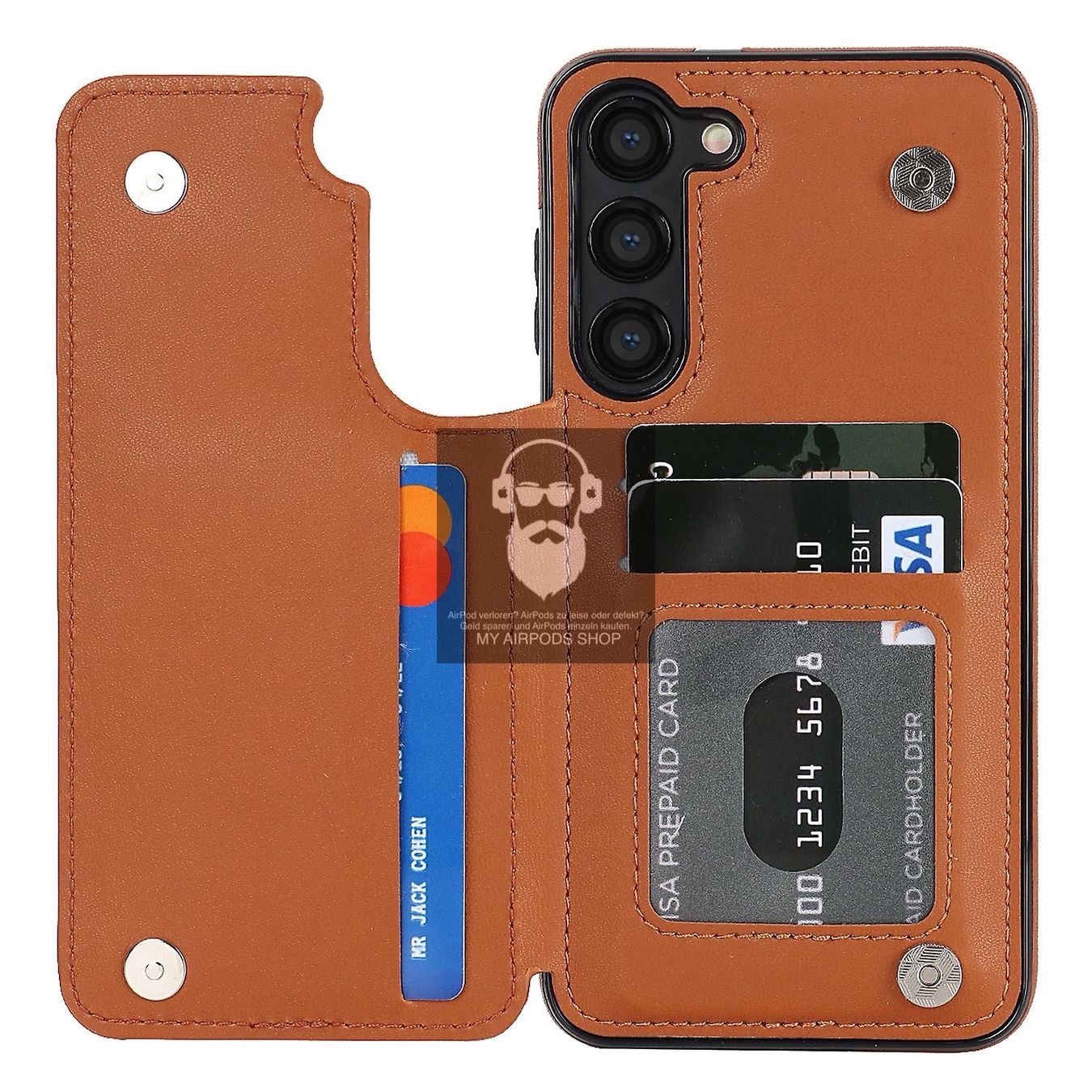 Cover & Protezioni schermo: Schutzhülle Etui Case Samsung S23 Plus mit Kartenhalter – Nuovo e nell'imballaggio originale da Basel venduto da MY.AIRPODS.SHOP 1