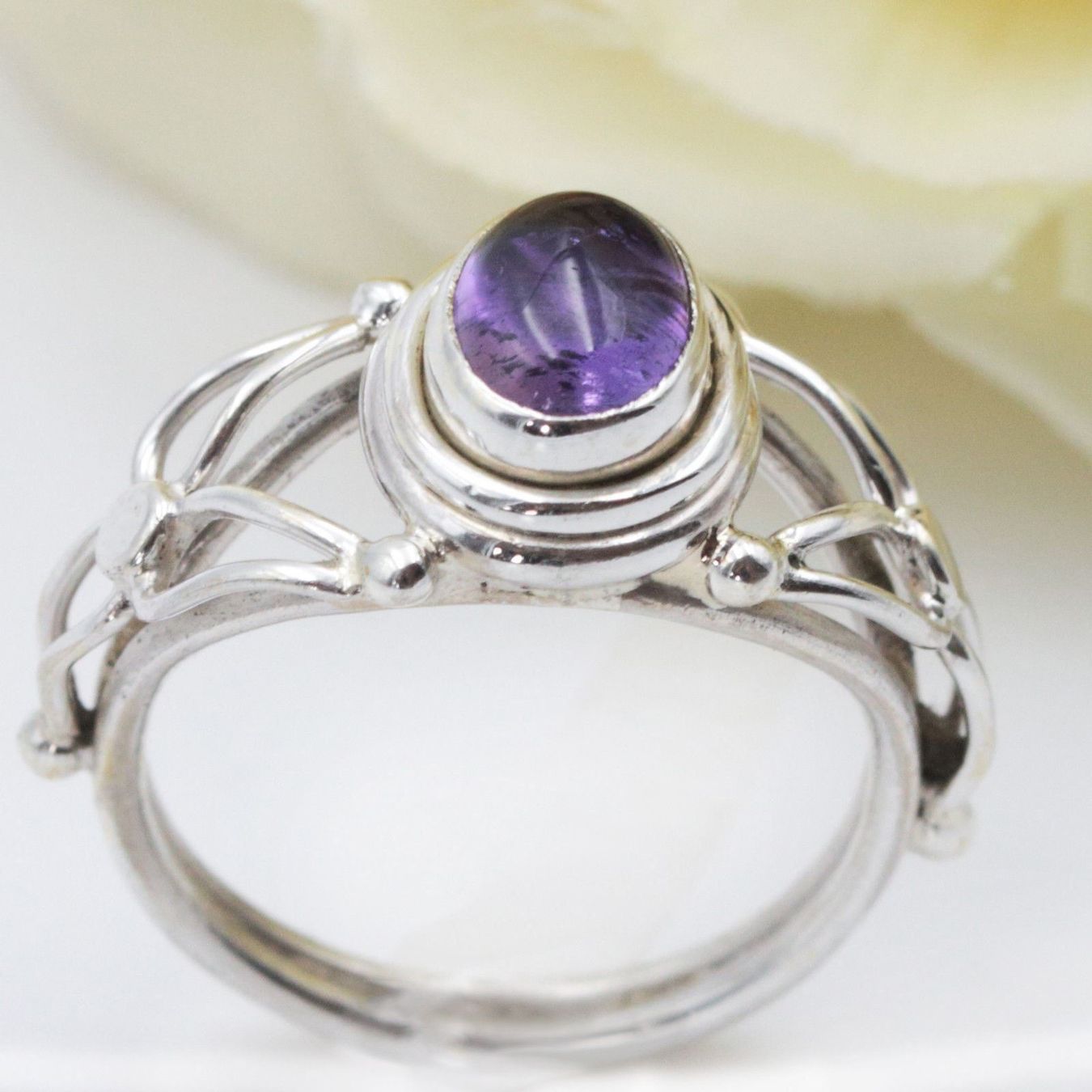 Anelli: Amethyst Ring Gr.52 Silber 925 Sterlingsilber Silberring – Nuovo e nell'imballaggio originale da Bad Salzdetfurth venduto da Weltenbummler-Shop 2