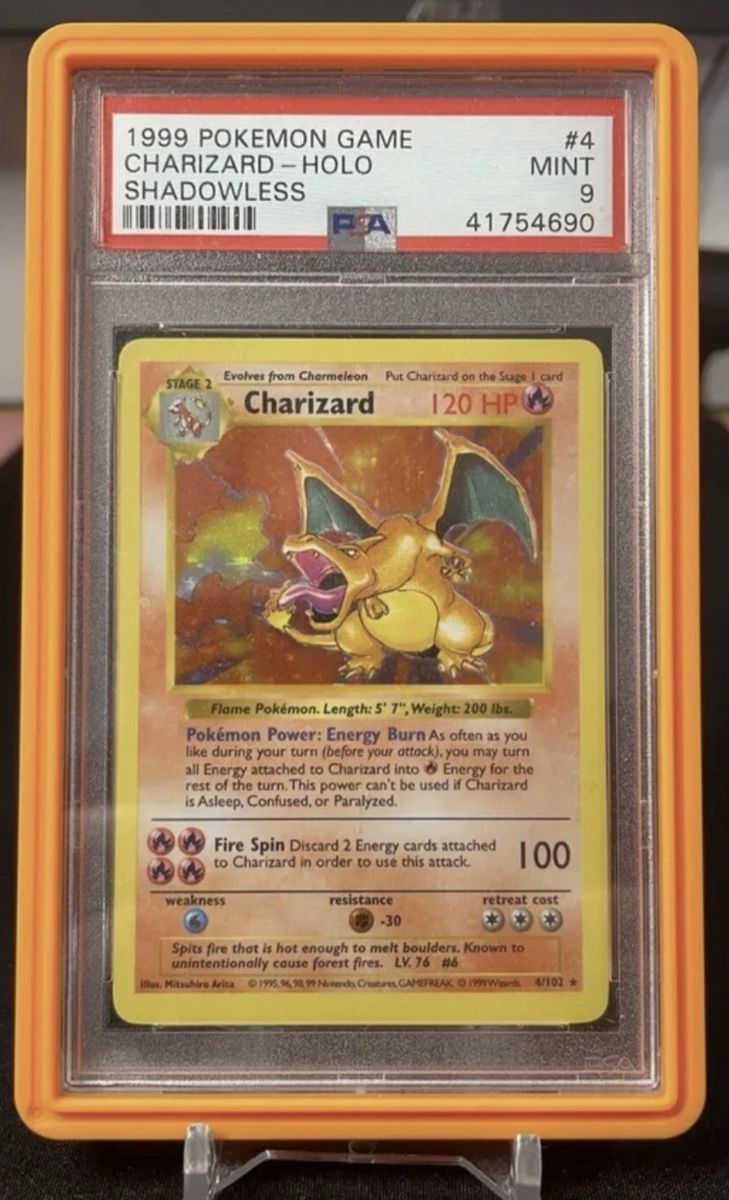 Pokémon Carte collezionabili: PSA 9 Shadowless CHARIZARD Pokemon Base Set 4/102 Holo MINT – Nuovo (secondo la descrizione) da Turbenthal venduto da grafires