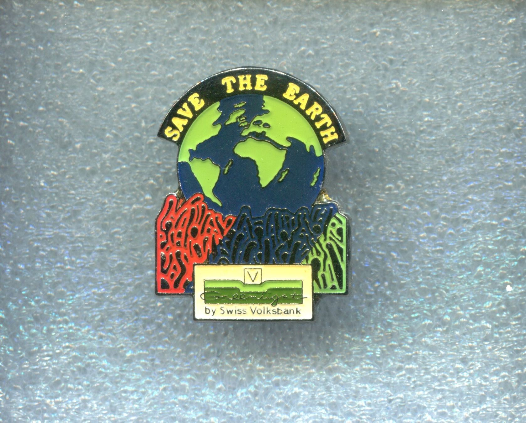 Placchette & Badge: VOLKSBANK  SAVE THE EARTH – Usato da Winterthur venduto da Sammleroase