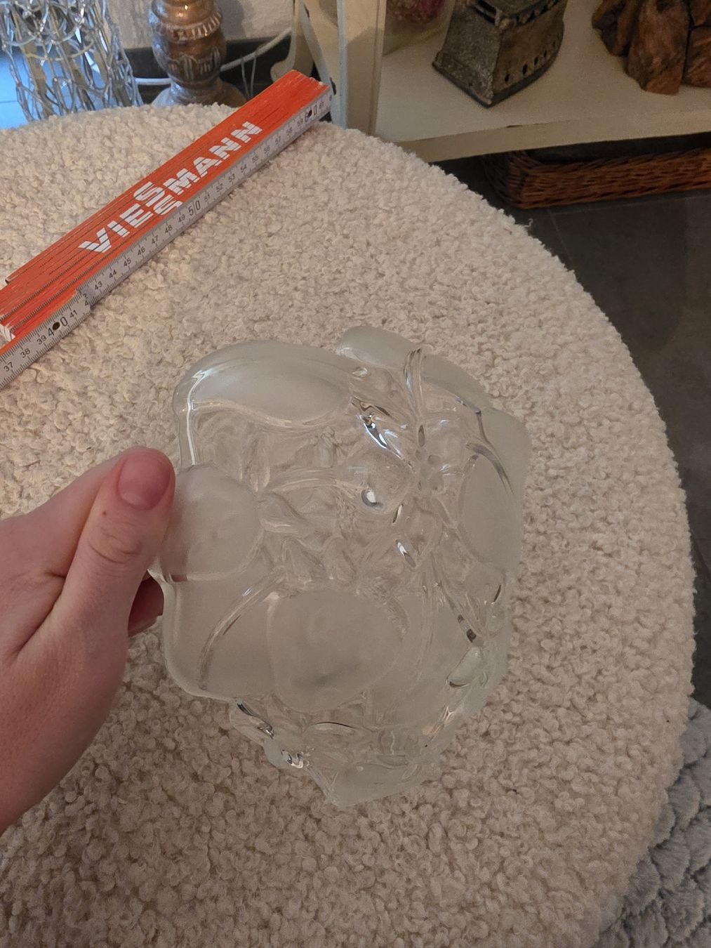 Schalen: Glasschale Blumenform  – Gebraucht aus Zweidlen von VG159 5
