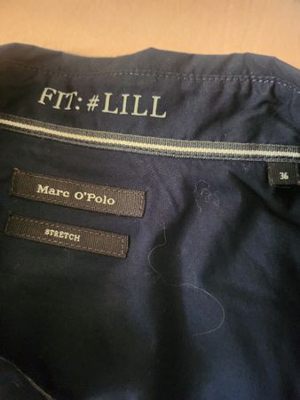 Marc O'Polo Shirt dark blue Size 36 Stretch