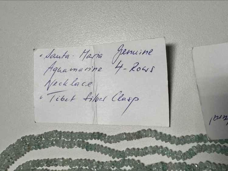 Altri gioielli: Aquamarin -Kette mit passendem Armband – Nuovo (secondo la descrizione) da Zürich venduto da Mr.Dachboden 4