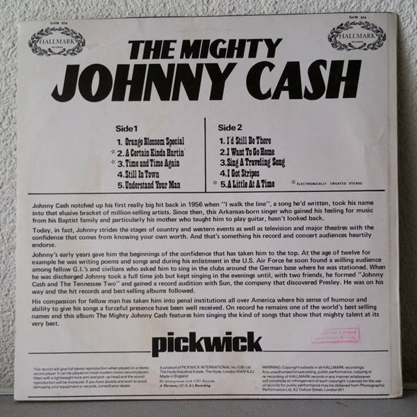Dischi in vinile: JOHNNY CASH - THE MIGHTY - 1971 - LP – Usato da Greifensee venduto da scharmant 1