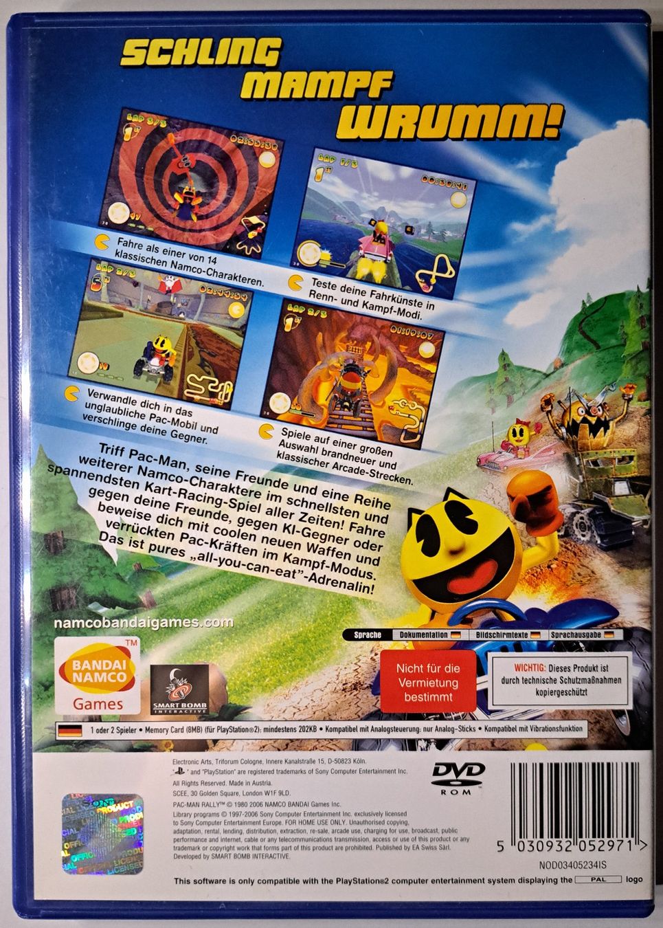 Spiele: Pac-Man Rally Multi5 (Playstation 2/PS2) – Gebraucht aus Balgach von Wasnwasn 1