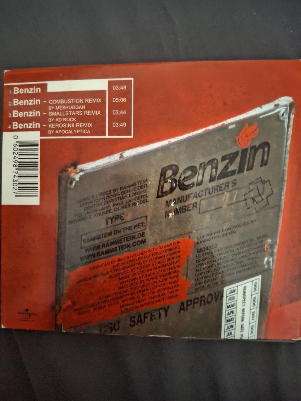 CDs: 3× RAMMSTEIN SINGLES – Gebraucht aus Alpnach Dorf von dek_s78g 1