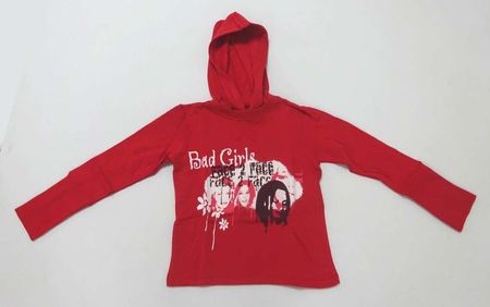 Gr. 122/128: Neuer Kinder Kapuzenpullover - rot - Baumwolle