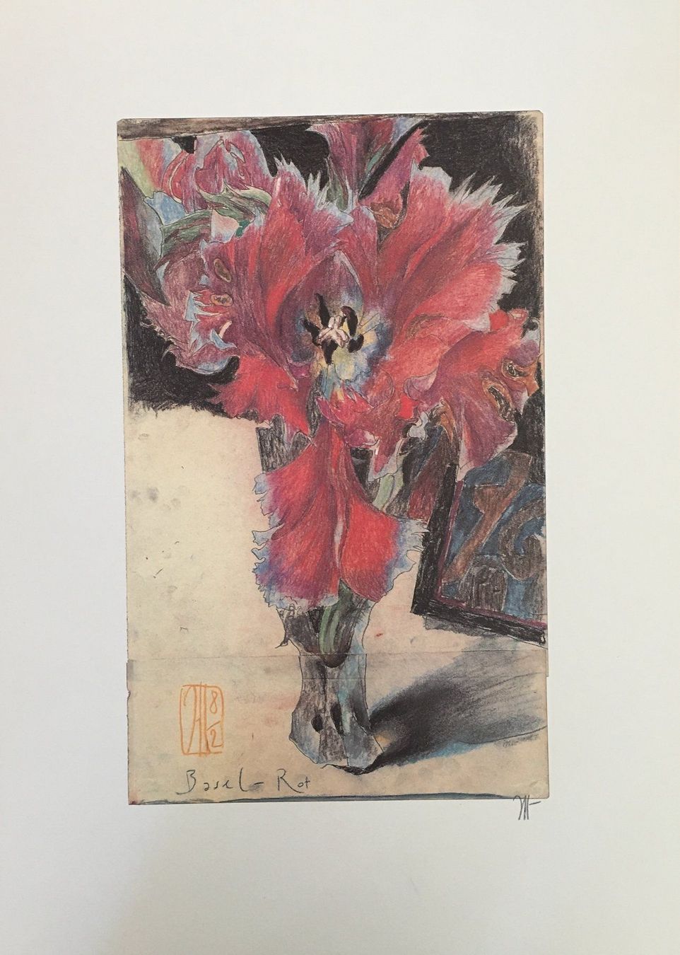 Grafica & Litografie: Horst Janssen     "Basel-Rot"     Farboffset – Usato da Nennigkofen venduto da juhit 1