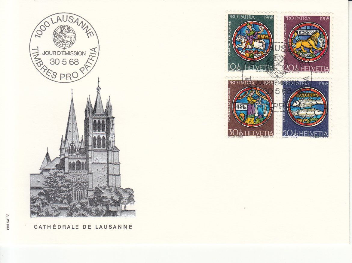 Tutti i francobolli: SBK B138 - B141 FDC Philswiss – Usato da Bürglen TG venduto da StampGraf