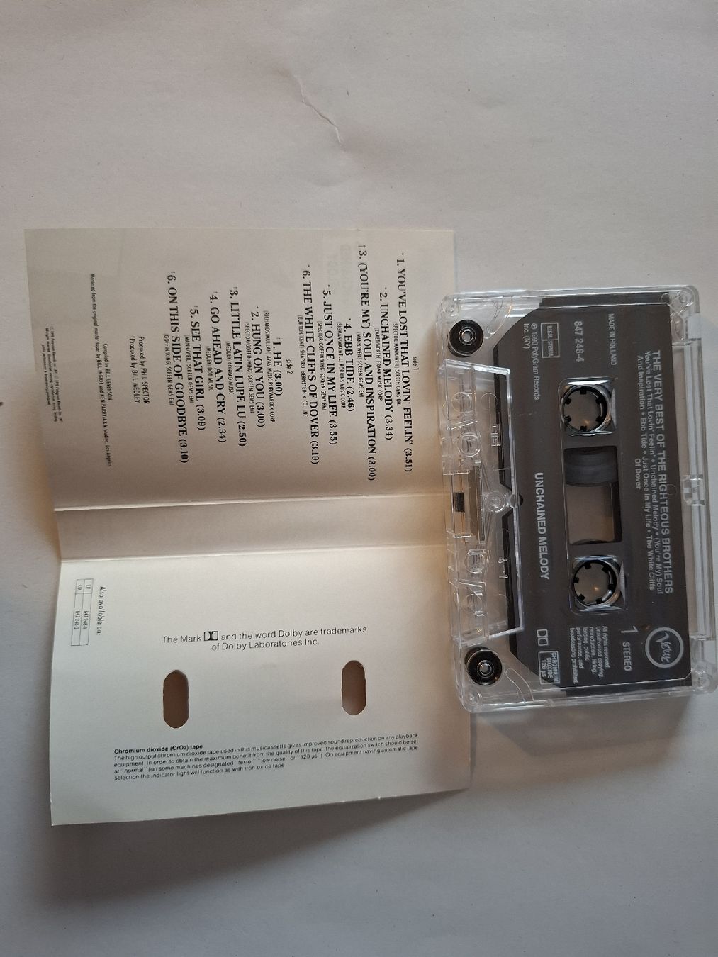 Cassettes audio: The righteous brothers  K7 Mint unchained melody – D'occasion à Crémines par Carambaaa 4