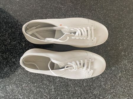 Santoni Sneaker, Weiss, neu ungetragen, Gr. 45,5