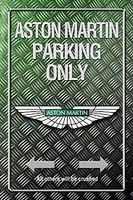 Blechschild-ASTON MARTIN-PARKING ONLY