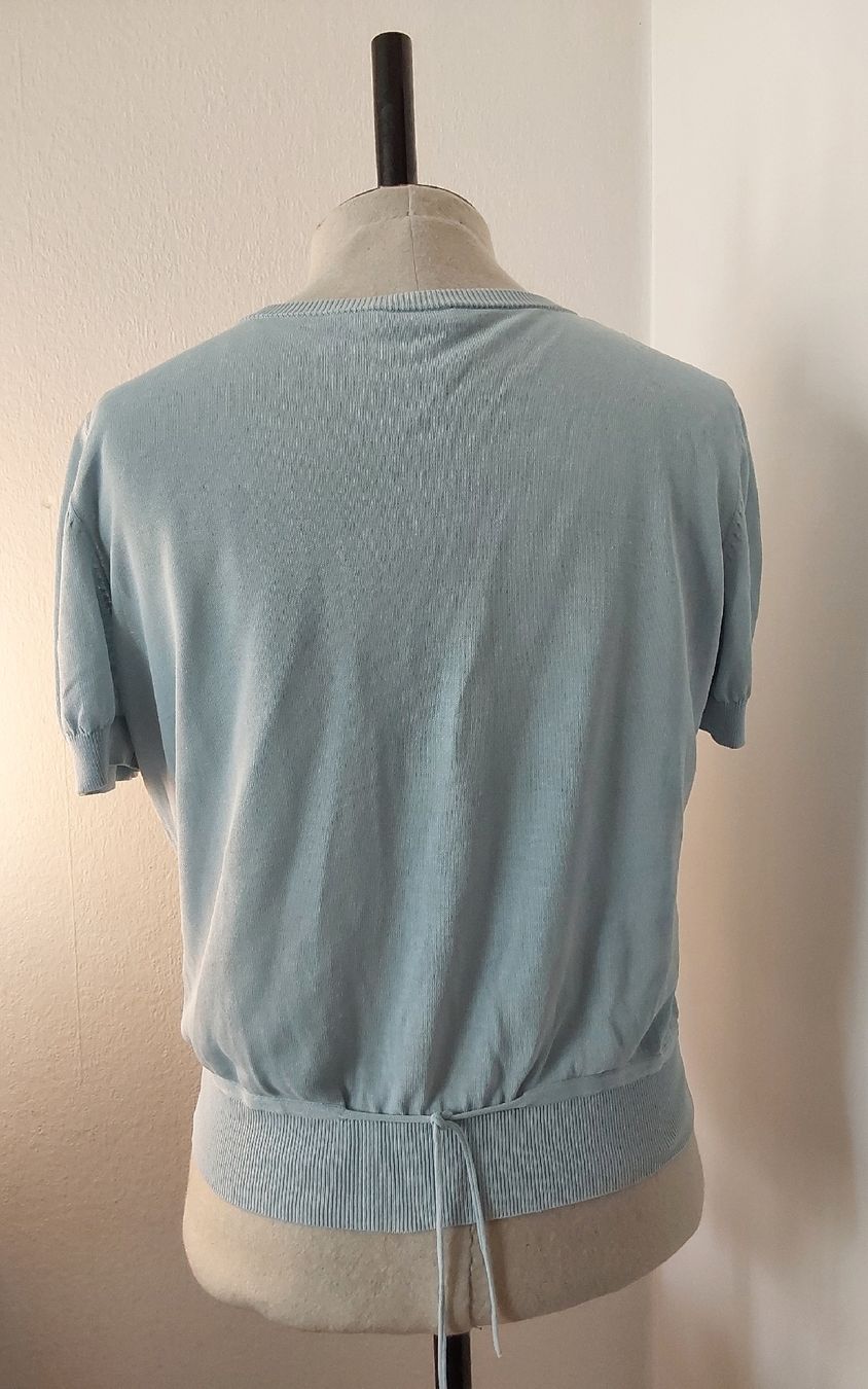 Akris Giacche: Strickjacke AKRIS punto 38 hellblau Baumwolle – Usato da Köniz venduto da scopello12 4