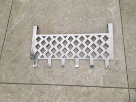 Türgarderobe aus Chromstahl, zum Einhängen, ohne Bohren!