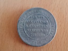 Medal 1930 Poland, visit to Bruxelles mint, 16.5g