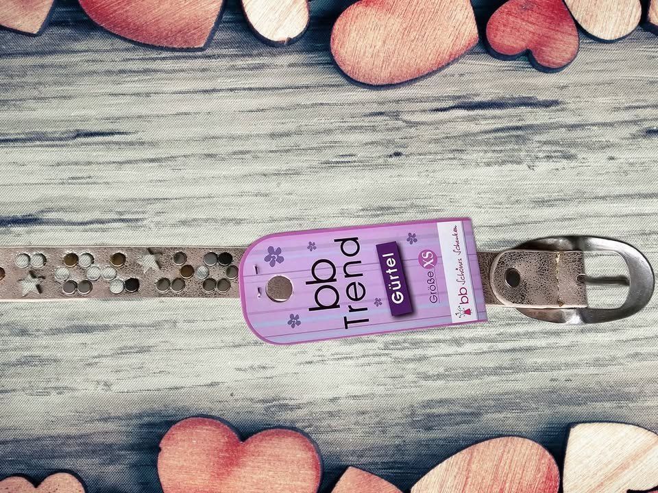 Gürtel: Schicker Ledergürtel Nieten Gr. XS – Neu und originalverpackt aus Aarburg von Glitzerschein 3